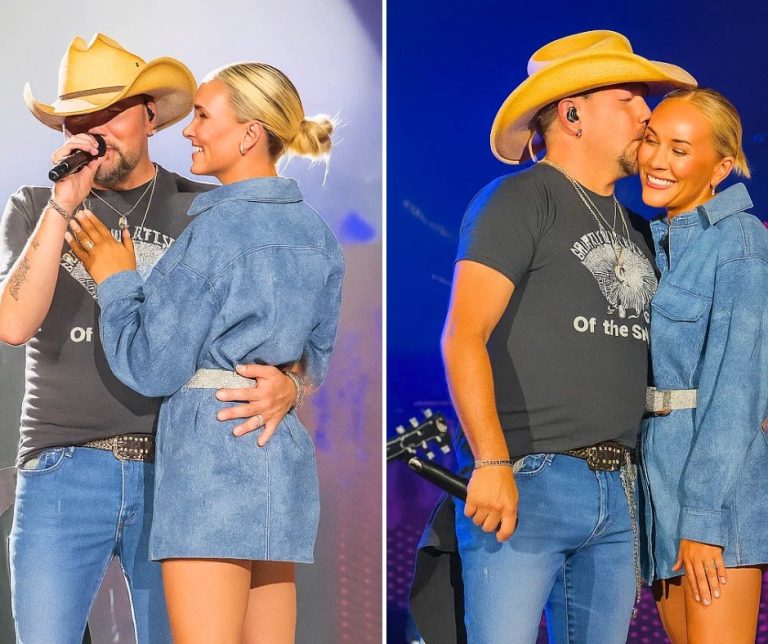 Jason Aldean Stops His Sold-Out Show to Slow Dance with His Wife on Stage and the Way He Looks at Her Has Fans Screaming “I Need a Love Like This”