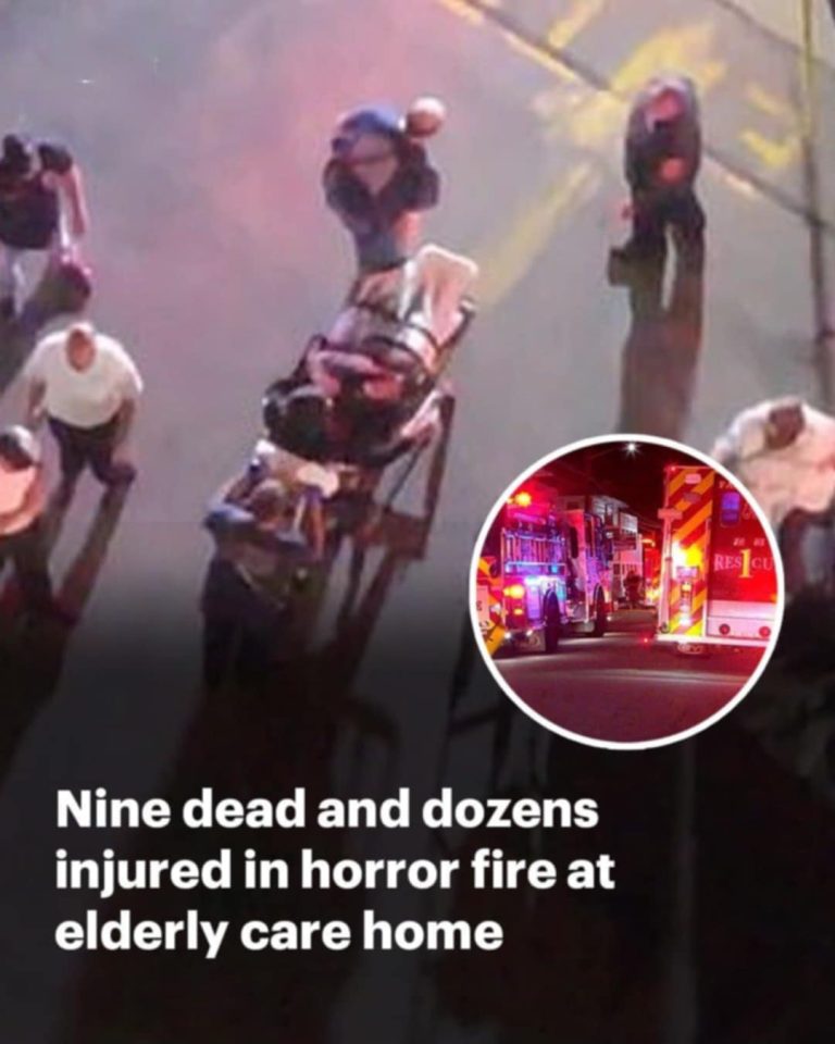 Firefighters found terrified OAPs hanging out of windows. Read more: