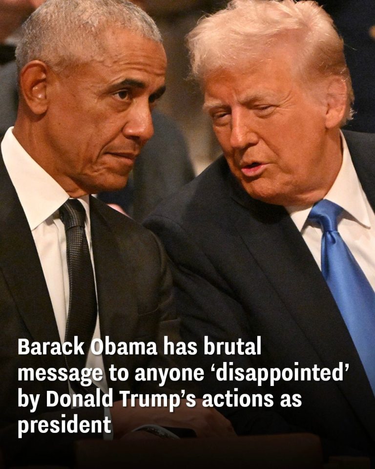 Barack Obama delivers sharp response to critics of Trump’s presidential actions