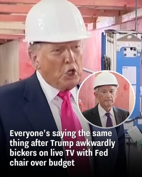 Trump’s tense live exchange with the Fed chair over the budget sparks identical reactions online