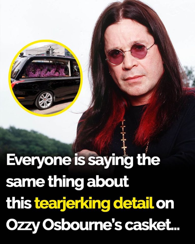 Beautiful detail on Ozzy Ozbourne’s casket revealed as family and fans say goodbye