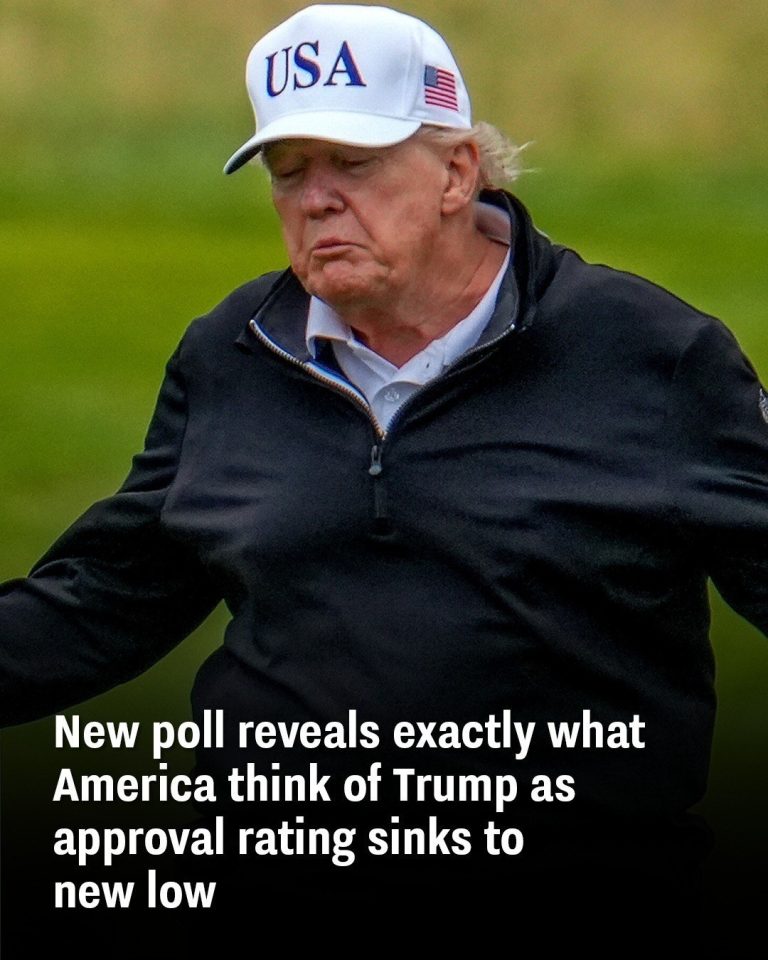 New poll reveals exactly what America think of Trump as approval rating sinks to new low