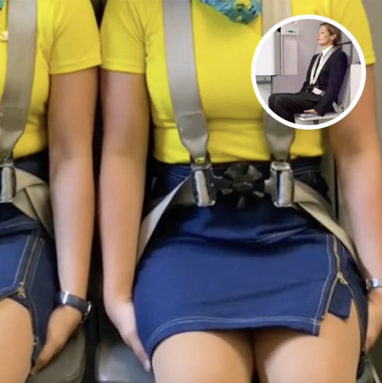 Here’s Why Flight Attendants Sit On Their Hands During Takeoff and Landing