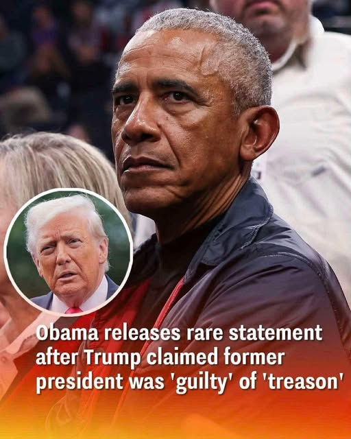 Obama breaks silence with rare statement after Trump levels ‘treason’ accusations