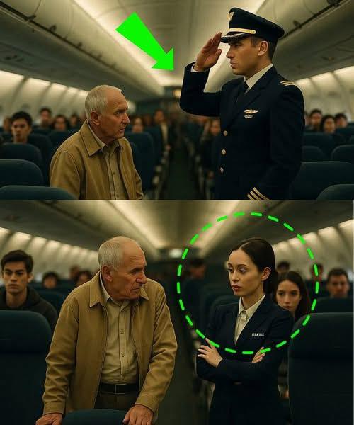 On a flight An elderly veteran was quietly asked to give up his seat on a flight — just to make room for a family… He didn’t argue – he just stood up! But 9 minutes after takeoff was delayed, the pilot …