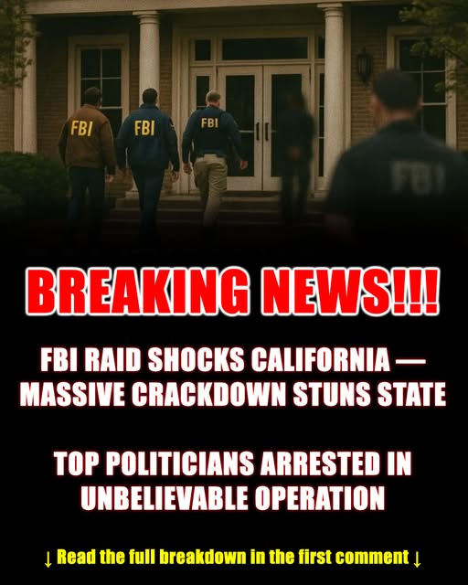 FBI RAID just rocked California