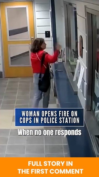 Shots Fired by Woman Inside Police Station Protective Glass Saves Everyone