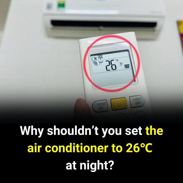 Why shouldn’t you set the air conditioner to 26°C at night?