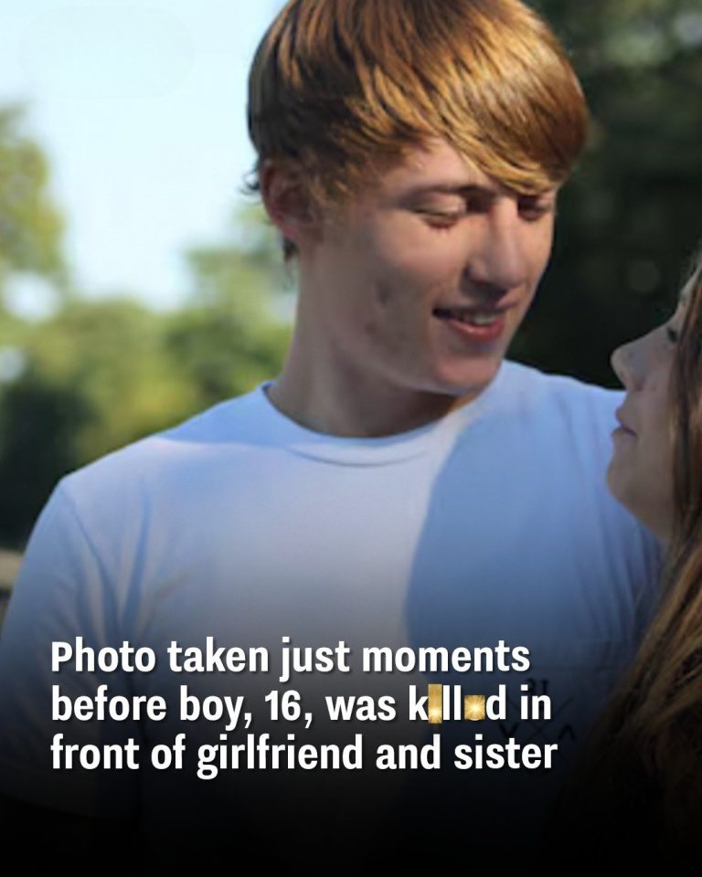 Photo taken just moments before boy, 16, was killed in front of girlfriend and sister