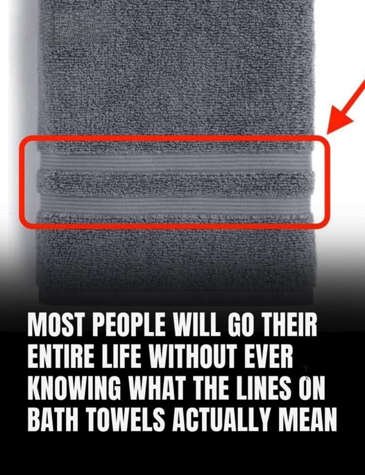 The real purpose of those mysterious lines on towels