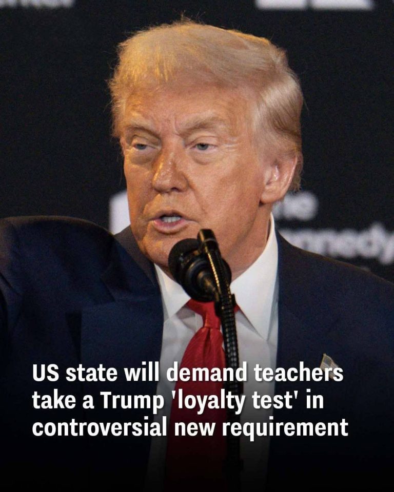 US state will demand teachers take a Trump ‘loyalty test’ in controversial new requirement