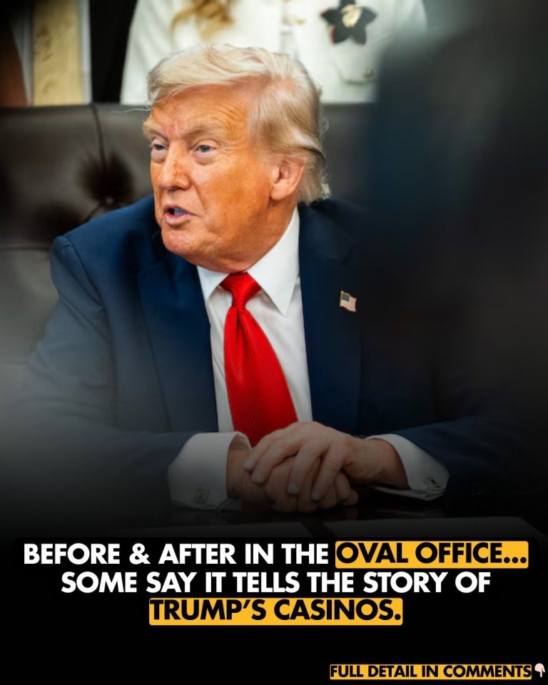 People think before and after photos of Oval Office show how Trump ‘bankrupted so many casinos’