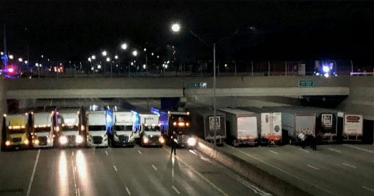 No one knows why 13 trucks are blocking the highway, when the truth is revealed, tears flow