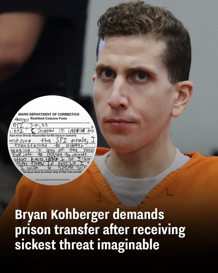 Bryan Kohberger demands prison transfer after receiving sickest threat imaginable