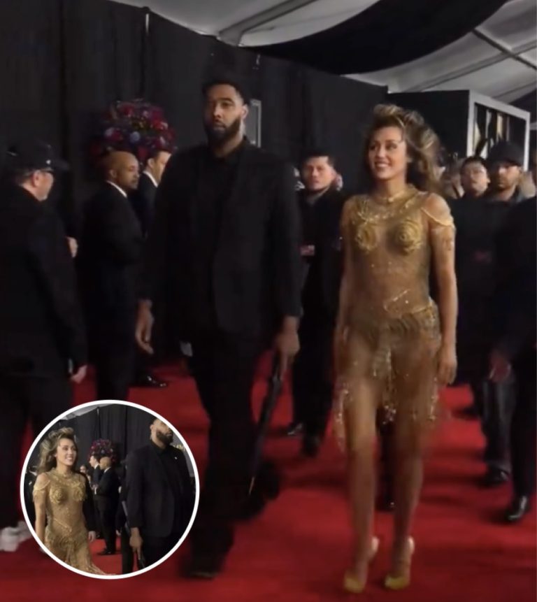 Photo Of Miley Cyrus And Bodyguard On Red Carpet Turns Heads After Fans Spot Small Detail