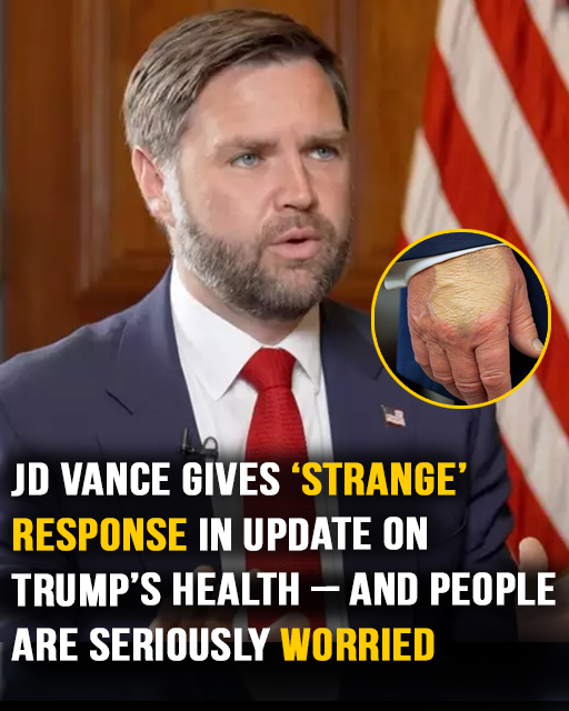People seriously worried at JD Vance’s “strange” response as he gives update on Trump’s health