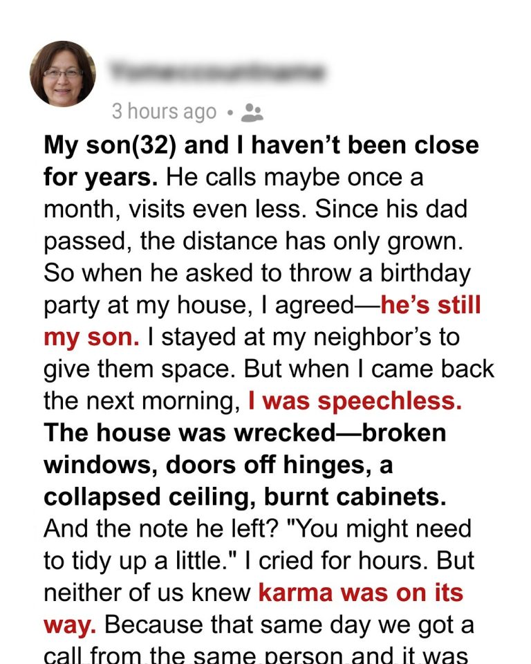 When My Son Destroyed My Home: How One Act of Kindness Changed Everything