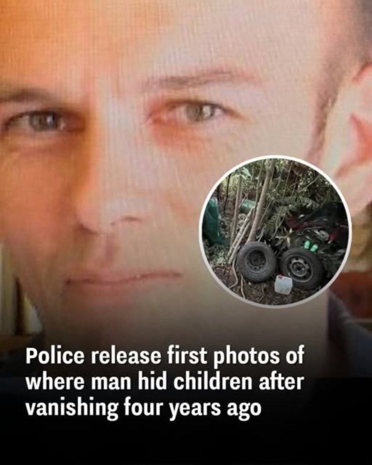 Police release first photos of where man hid children after vanishing four years ago