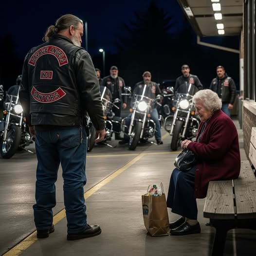 Her Own Son Abandoned Her on a Bench — But the Bikers Took Her Home…