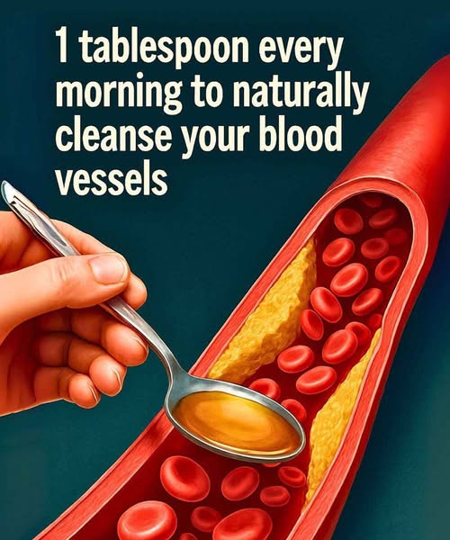 1 tablespoon every morning to naturally cleanse your blood vessels