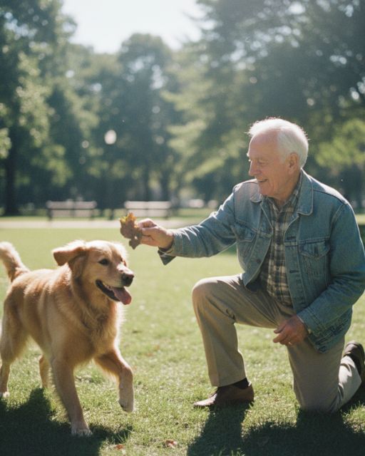 Grandpa Stopped Speaking After Grandma Passed Away—Until A Stray Dog Followed Him Home