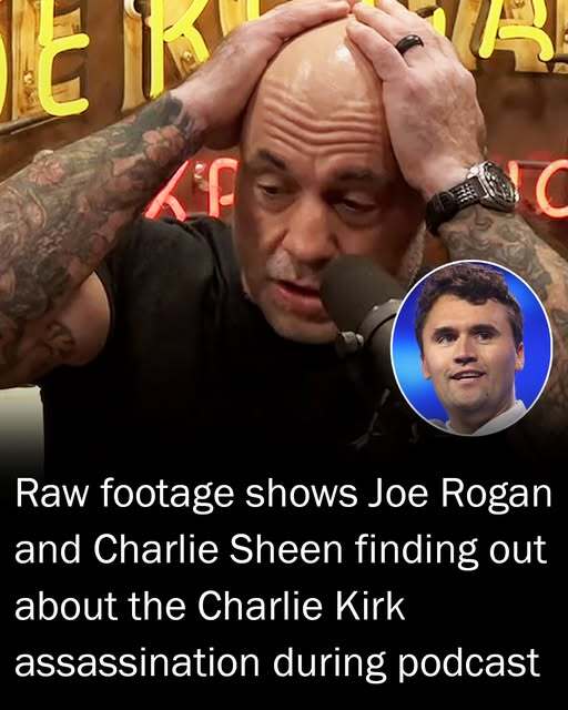Shocking footage shows Joe Rogan finding out about Charlie Kirk’s murder