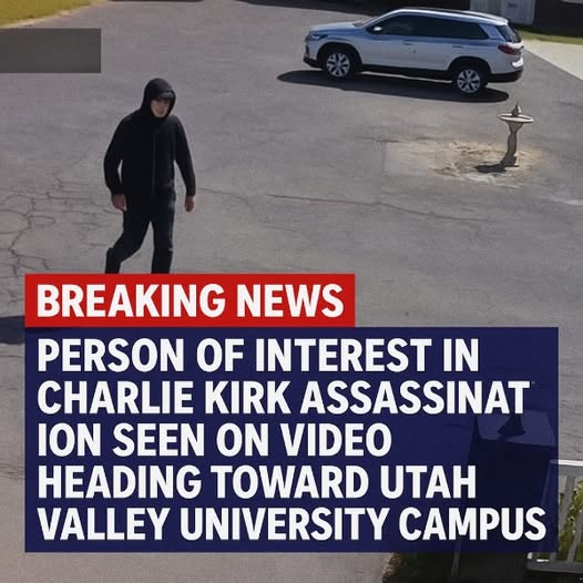 Person of Interest in Charlie Kirk Assassination Seen on Video Heading Toward Utah Valley University Campus