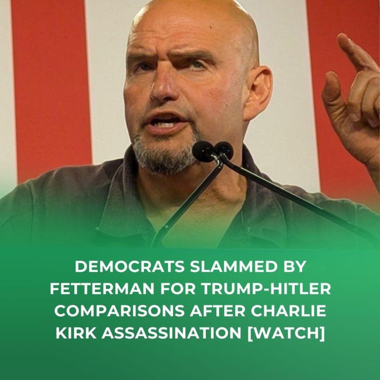 Fetterman Rebukes Democrats for Trump-Hitler Comparisons After Charlie Kirk Assassination