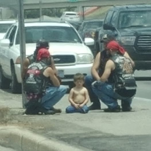 Bikers Protected My Screaming Autistic Son On Highway While Drivers Honked And Called Him Crazy