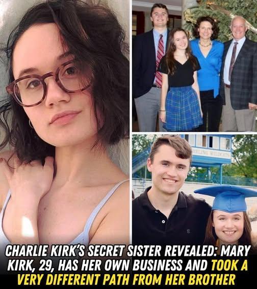 Charlie Kirk’s secret sister revealed: Mary Kirk, 29, took a very different path
