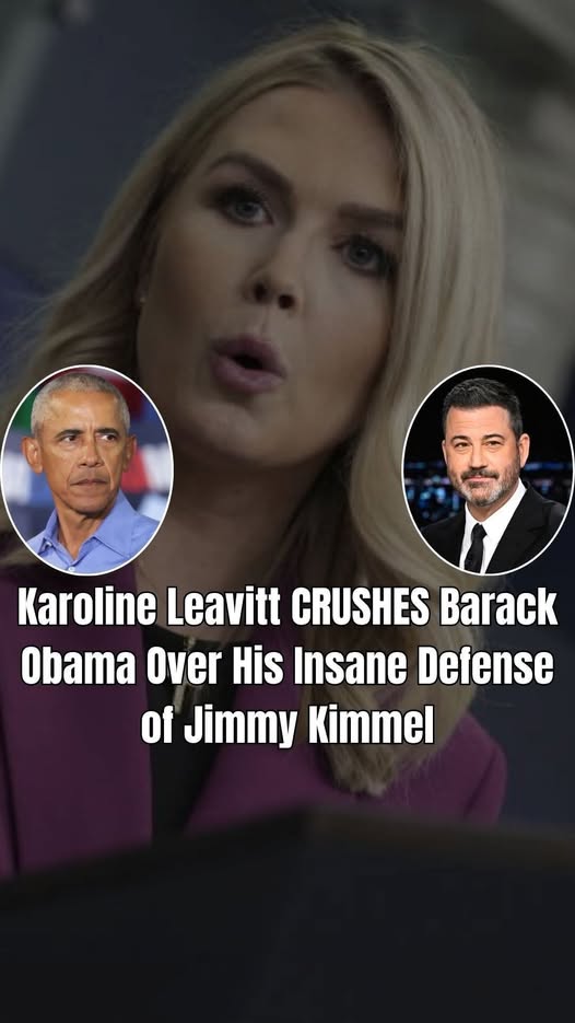 Karoline Leavitt Shreds Obama After His Comments About Kimmel