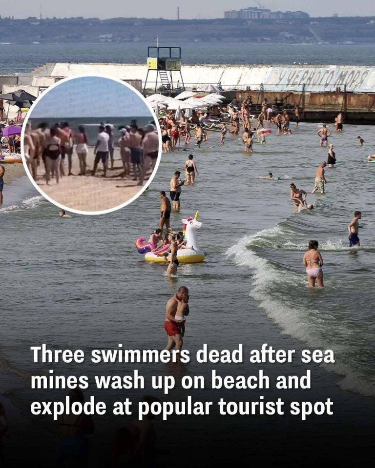 Three beachgoers dead after sea mines wash up on beach and explode at popular tourist spot