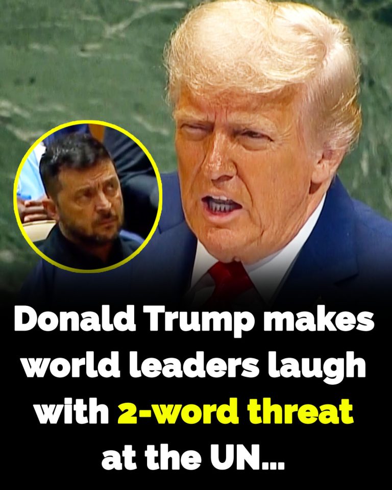 Donald Trump sparks laughter at UN with ‘2-word threat’