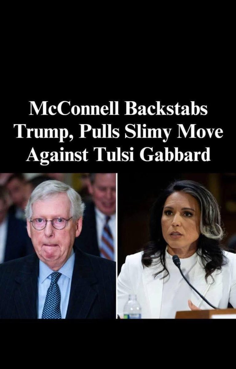 McConnell Breaks Ranks as Senate Confirms Tulsi Gabbard as Director of National Intelligence