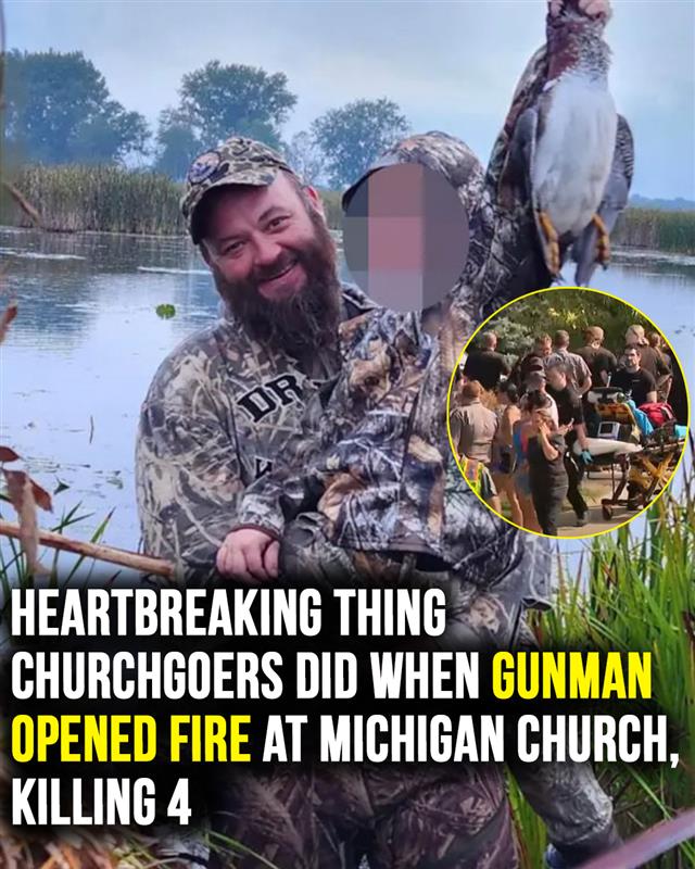 Churchgoers shielded children when gunman opened fire at Michigan church, killing at least 4