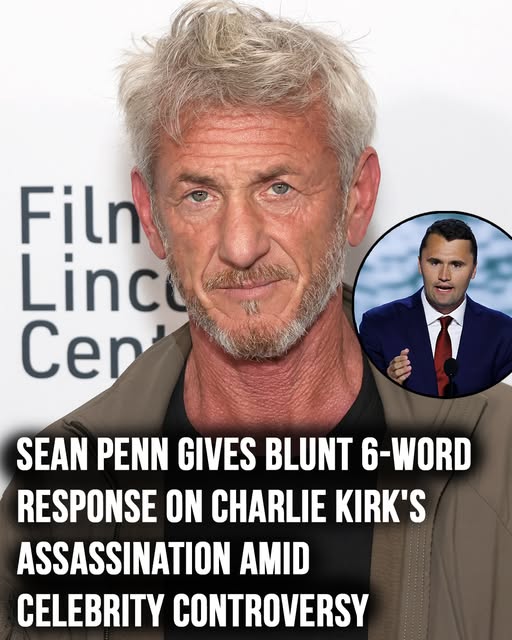 Sean Penn’s haunting 6-word response to Charlie Kirk killingSean Penn’s haunting 6-word response to Charlie Kirk killing