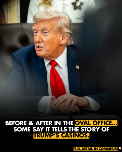 People think before and after photos of Oval Office show how Trump ‘bankrupted so many casinos’