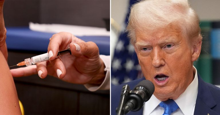 Donald Trump claims babies get “massive vaccines like you’d give to a horse”