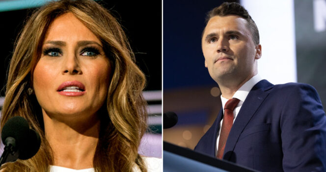 Melania’s heartbreaking words to Charlie Kirk’s kids