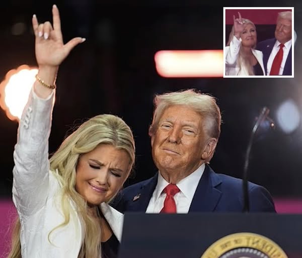 True meaning behind Erika Kirk heartbreaking hand signal to husband during memorial service!!