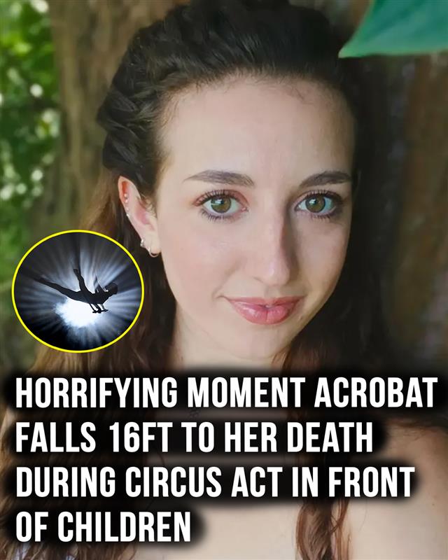 Acrobat falls 16ft to her death during circus act in front of children