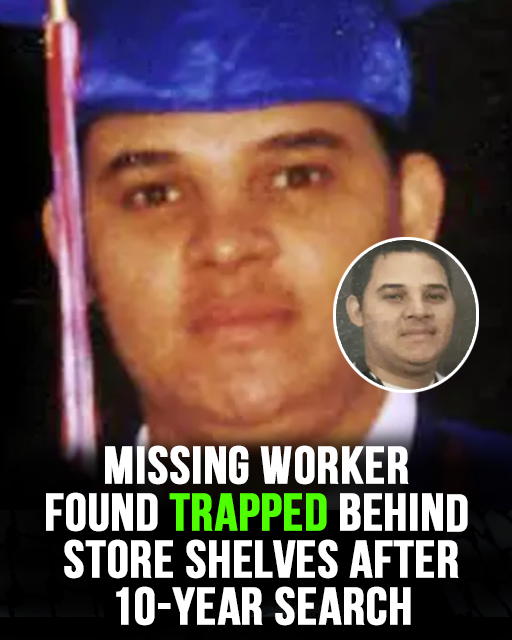 Missing worker found trapped behind store shelves after 10-year search