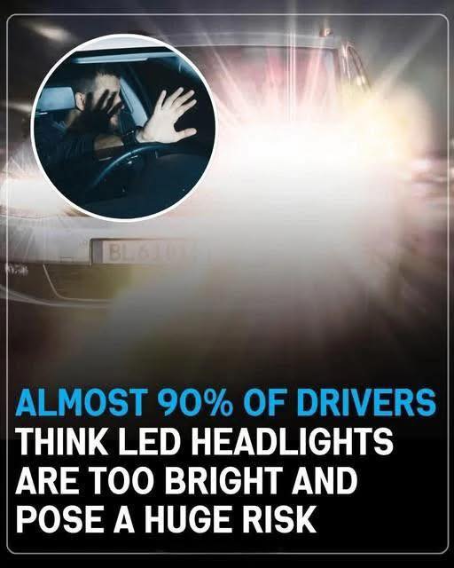 Nearly 90% of drivers think LED headlights are too bright and could be a safety risk. This concern sparks ongoing discussions about road safety and visibility. 💡🚗…⬇️💬