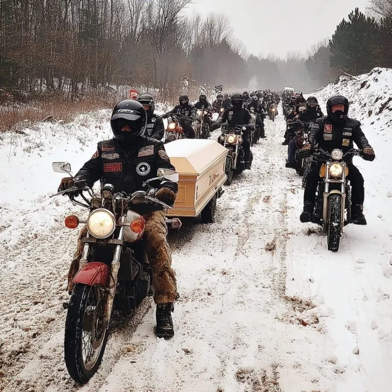47 Bikers Rode 1,200 Miles Through A Blizzard To Bring a Dying Soldier