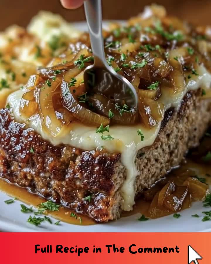 Slow-Cooked Beefloaf with Caramelized Onions and