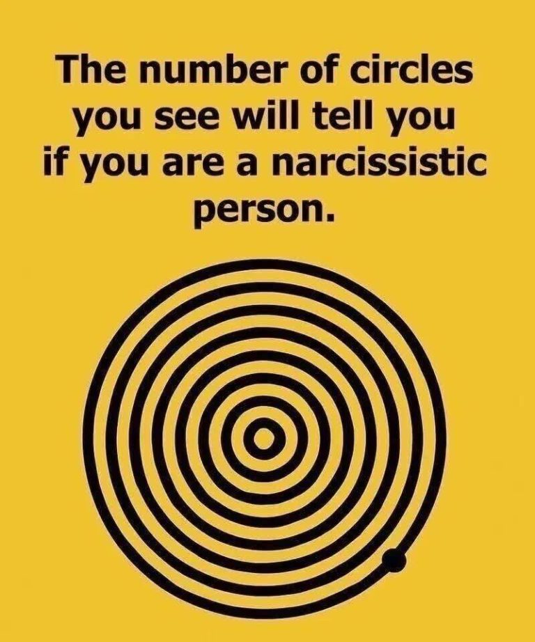 Are you a narcissist? The number of circles you see could reveal it.