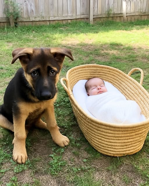 Man Hears His Dog Barking from Afar, Finds It Sitting near an Abandoned Baby!
