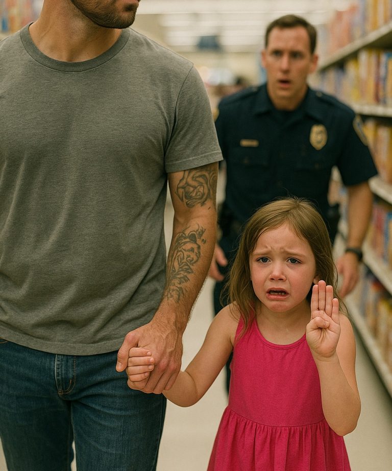 The Little Girl Lifted Her Hand With All Five Fingers Spread — But It Wasn’t a Simple Greeting.