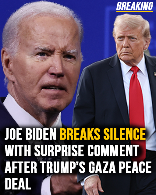 Joe Biden makes surprise comment about Trump’s Gaza peace deal