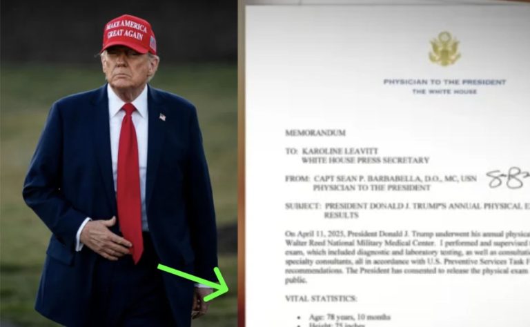 Trump’s Latest Physical Exam Turns Heads After Small Detail Confirms What We’ve All Been Thinking
